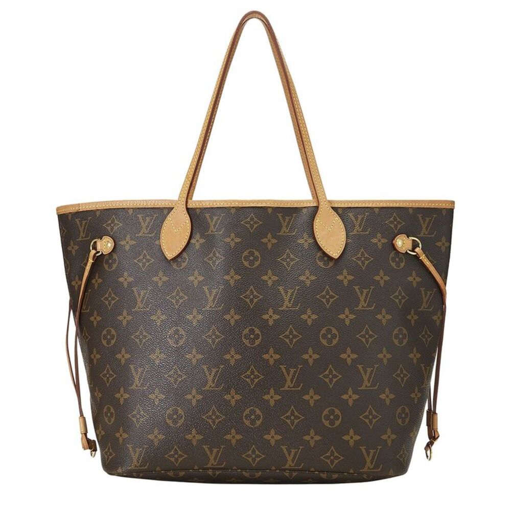 Louis Vuitton Brown Monogram Coated Canvas & Vachetta Leather Neverfull Gm